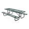 Vestil Rectangle Picnic Table, Green, 96 in L PT-MX-3096-GN - alternate 1
